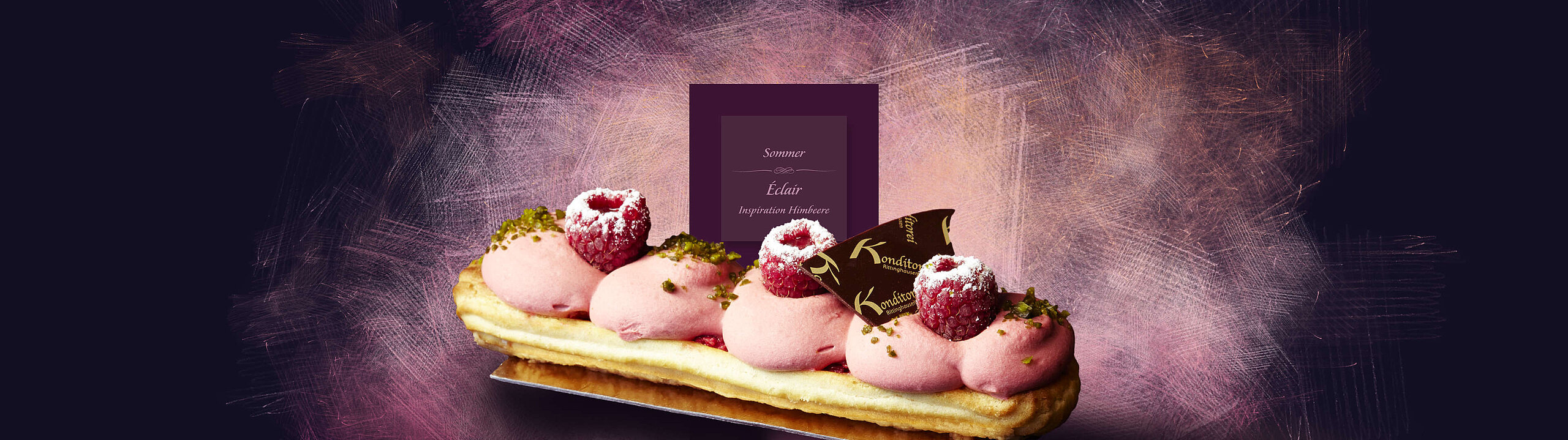 Éclair-Inspiration Himbeere